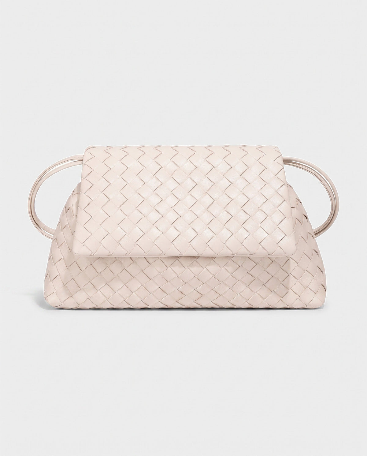 Yayoi Ring-Handle Bag in Cream