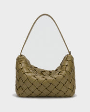 Umi Woven Slouch Hobo in Olive - view 1