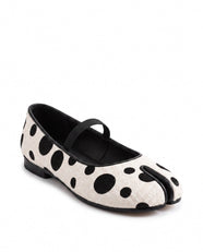 Chihiro Tabi Mary Jane in Cream Polka Dot