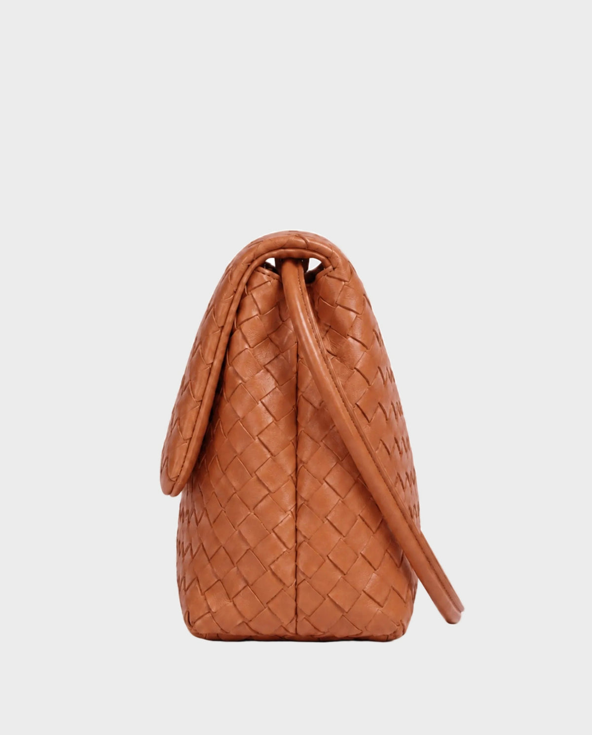 Yayoi Ring-Handle Bag in Cognac
