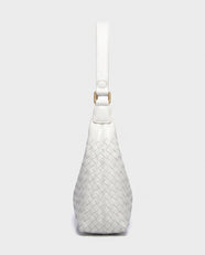 Seri Woven Shoulder Bag in White