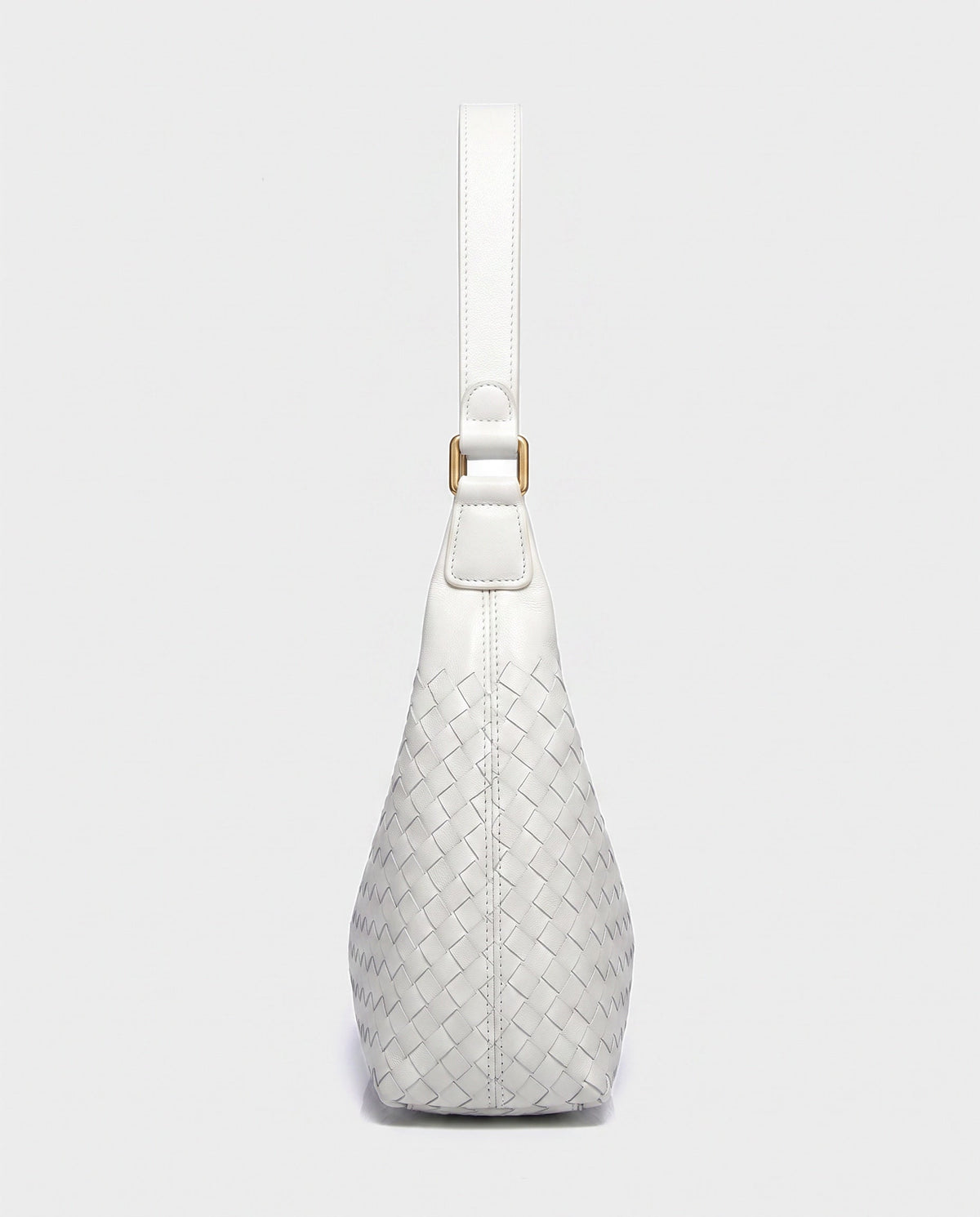 Seri Woven Shoulder Bag in White