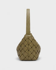 Umi Woven Slouch Hobo in Olive