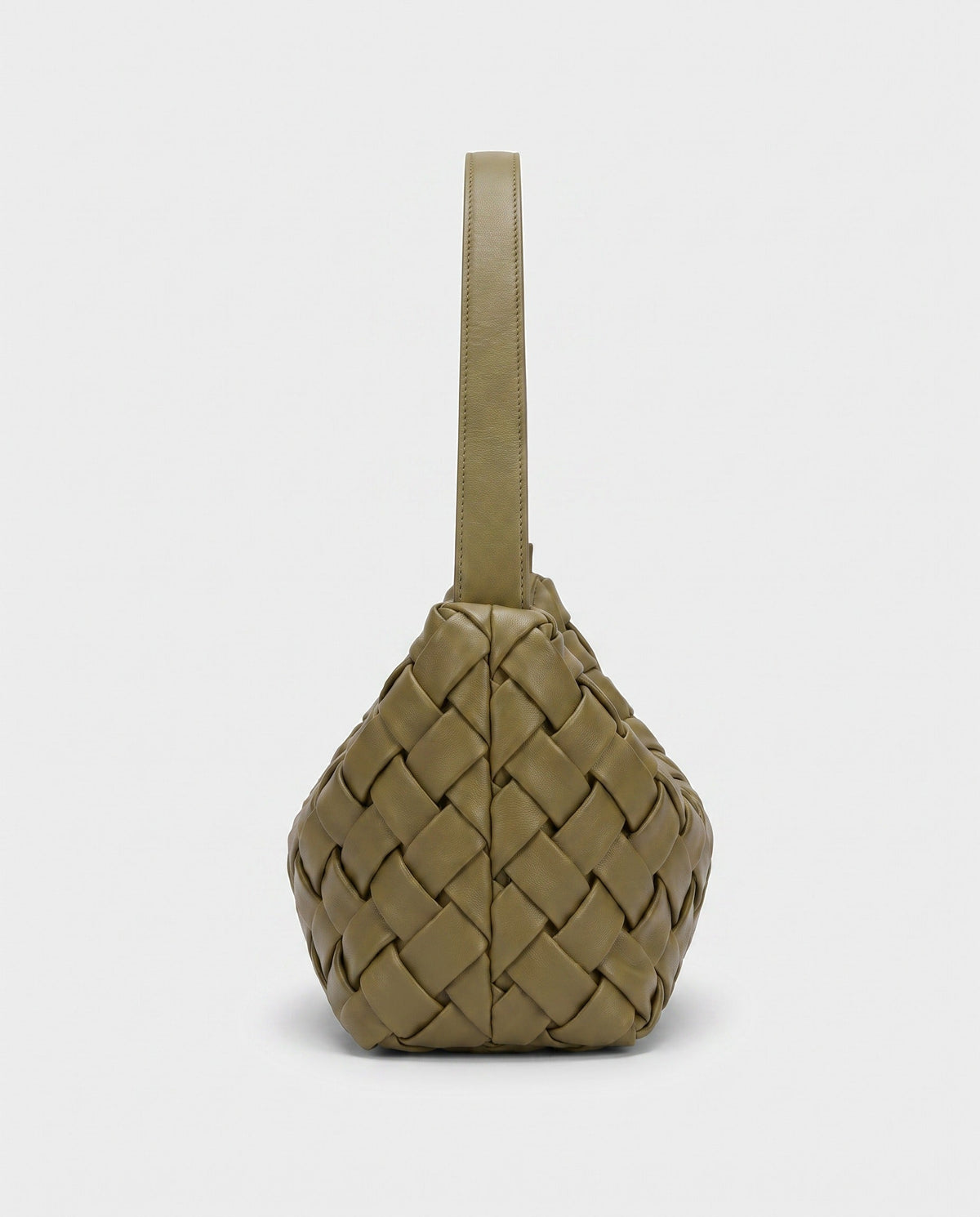 Umi Woven Slouch Hobo in Olive