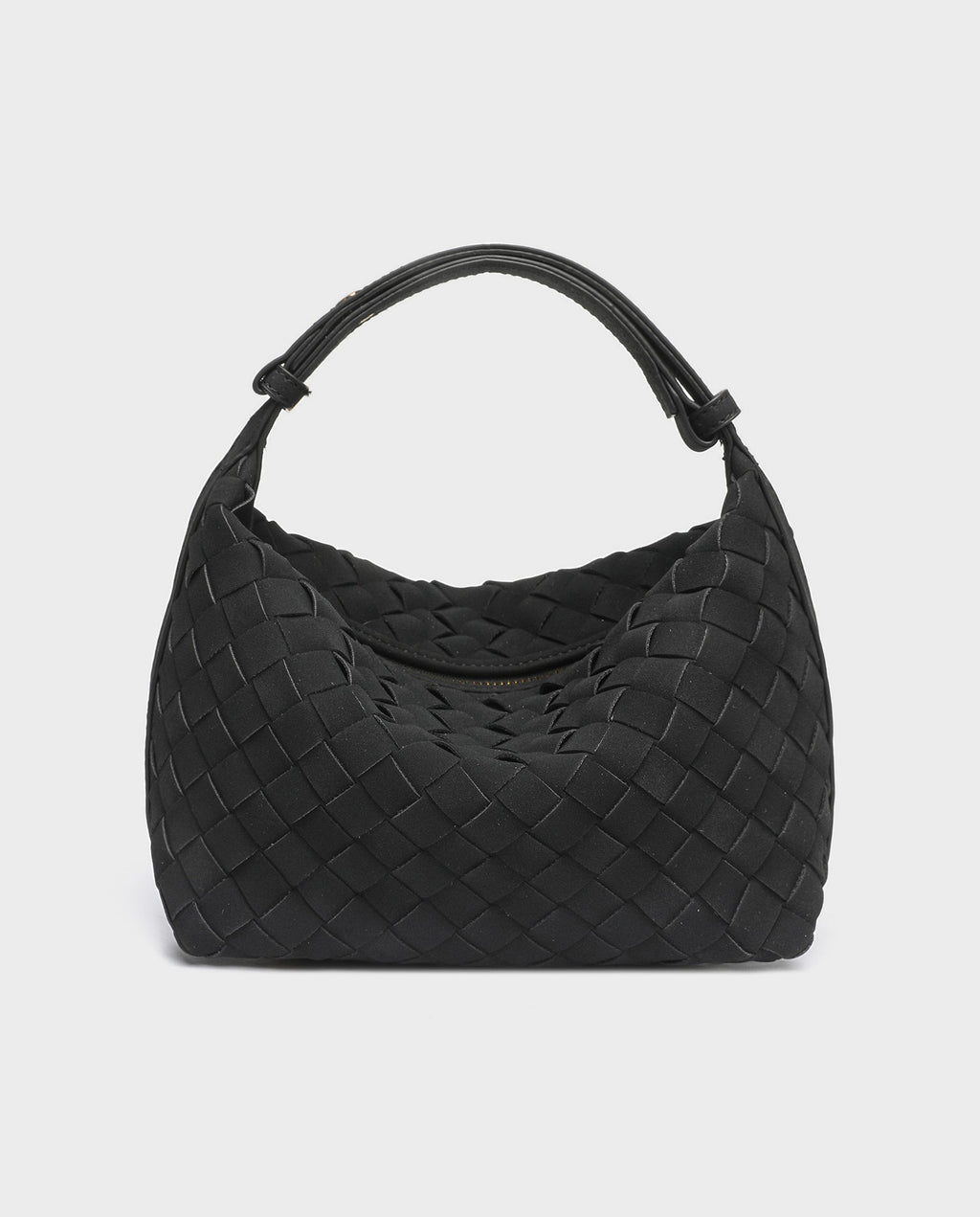 Kiyomi Woven Mini Hobo in Black - view 1