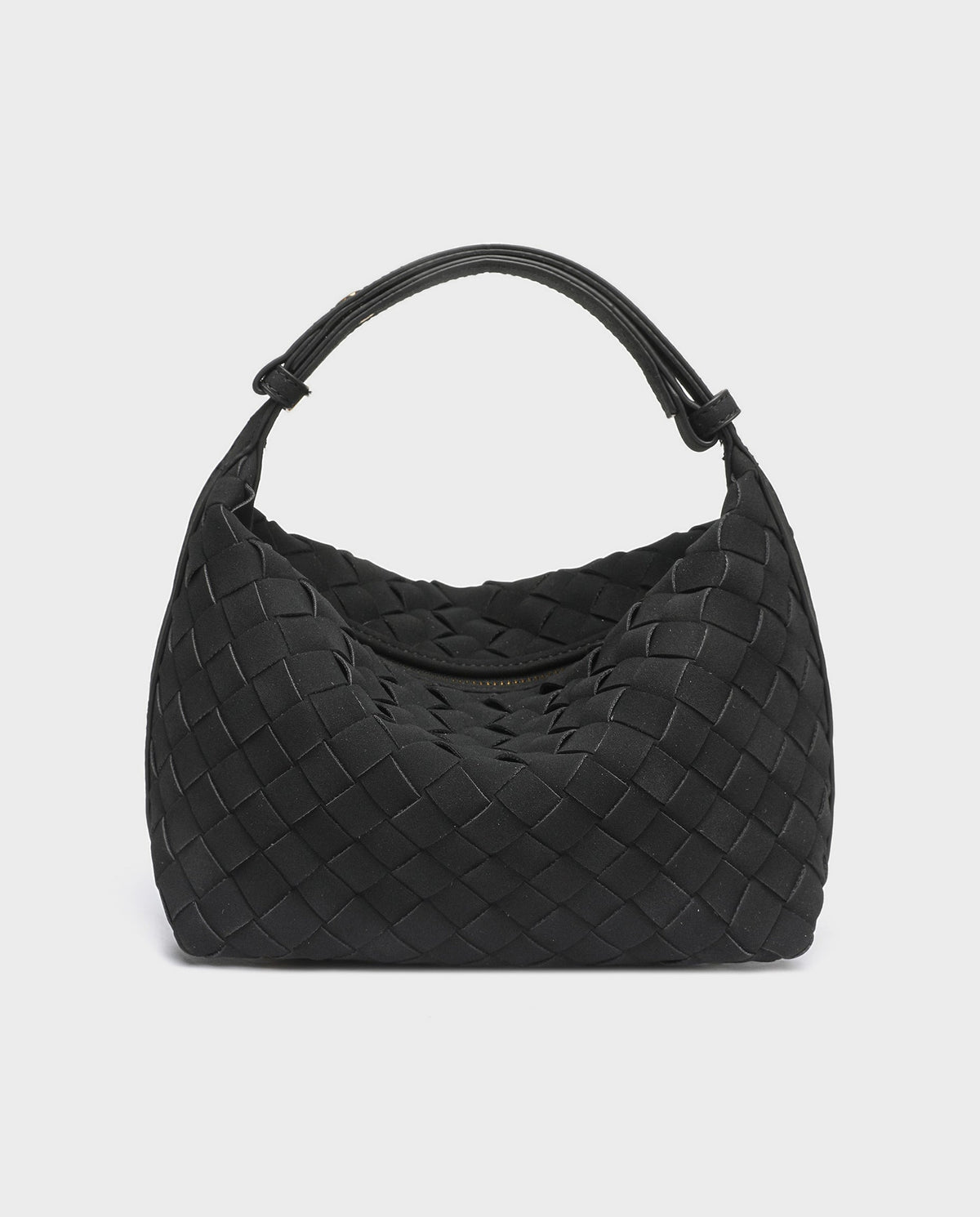 Kiyomi Woven Mini Hobo in Black - view 1