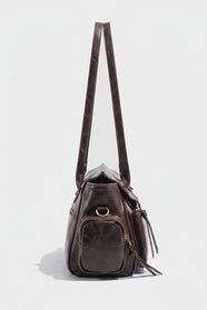 Konomi Cargo Shoulder Bag in Espresso - view 2