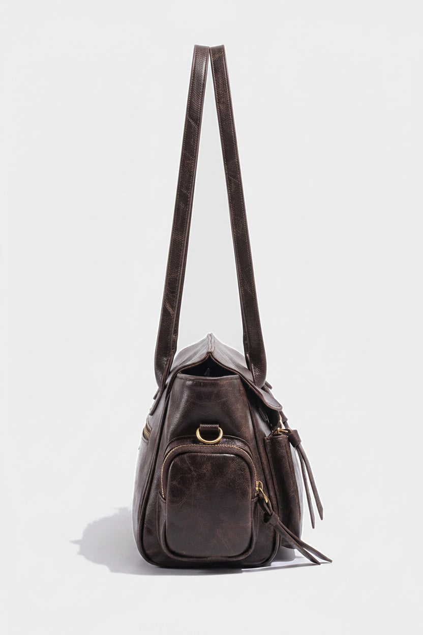 Konomi Cargo Shoulder Bag in Espresso - view 2