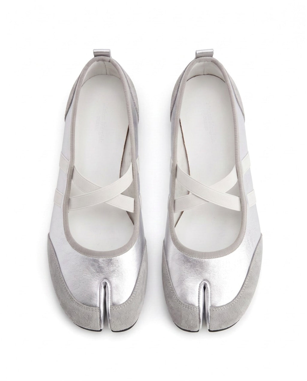 Tomoe Tabi Stripe Mary Jane in White