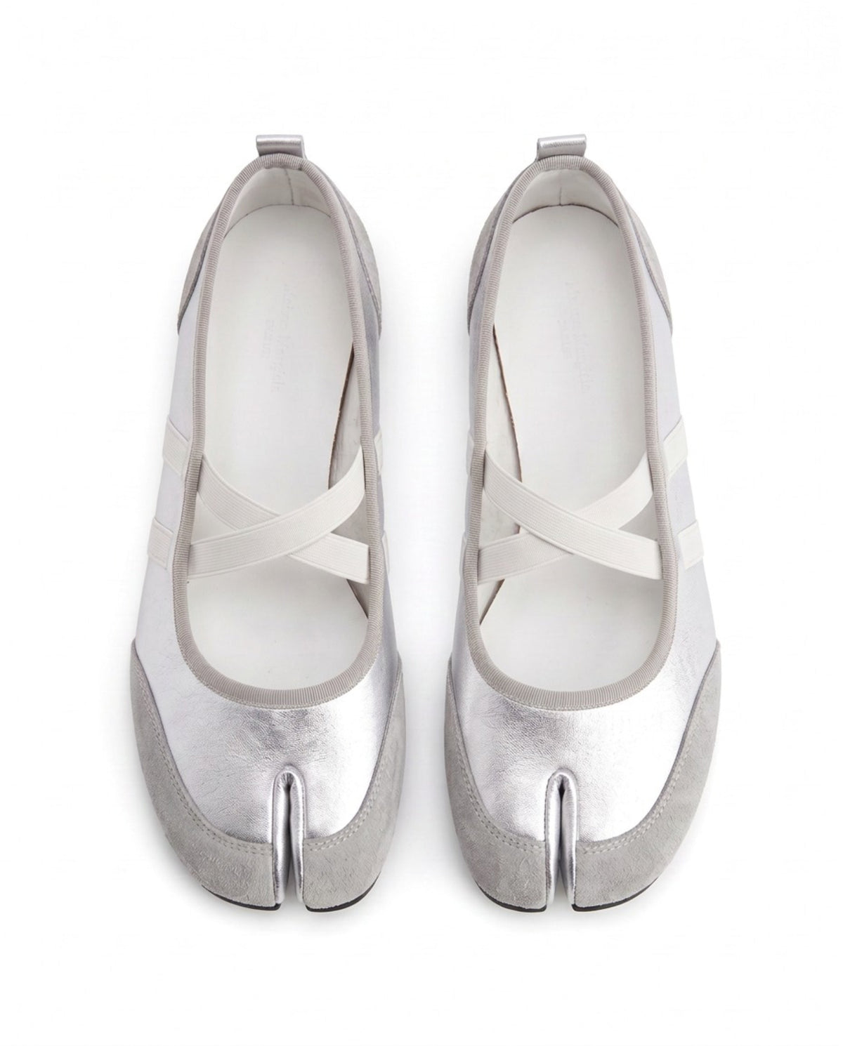 Tomoe Tabi Stripe Mary Jane in White