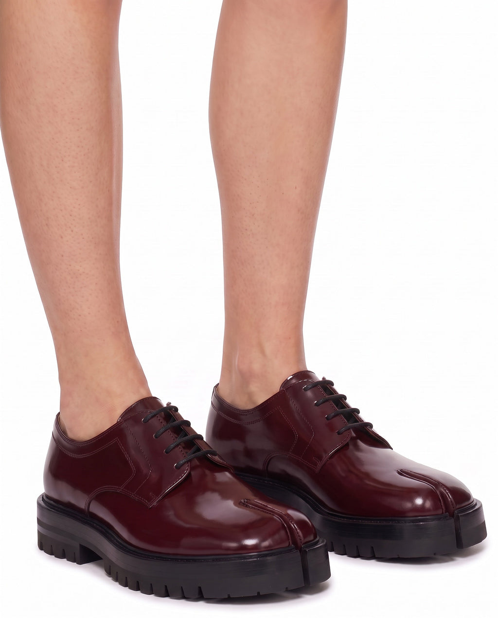 Kurumi Tabi Derby in Burgundy