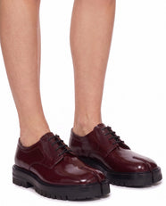 Kurumi Tabi Derby in Burgundy