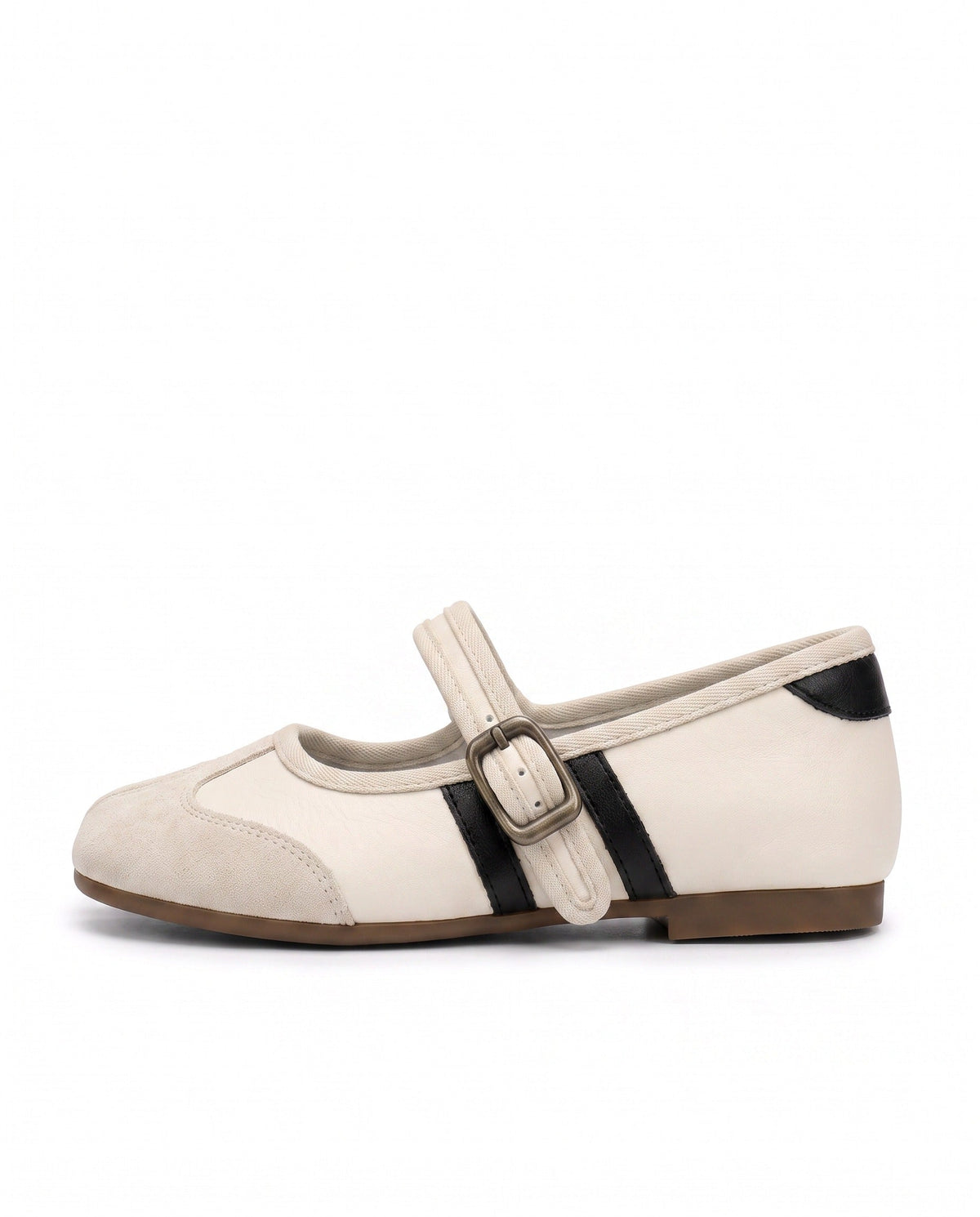 Akari Tabi Two-Tone Mary Jane in White