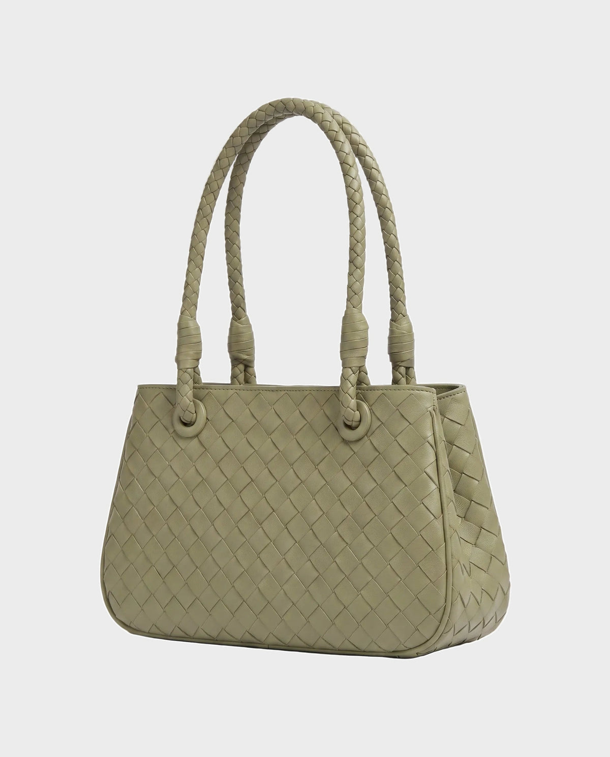 Tsubaki Woven Shoulder Tote in Sage