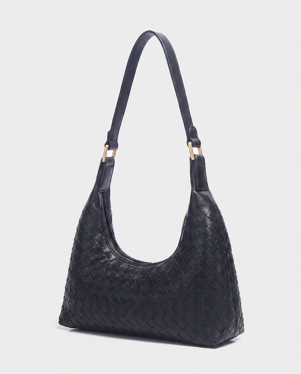 Seri Woven Shoulder Bag in Navy