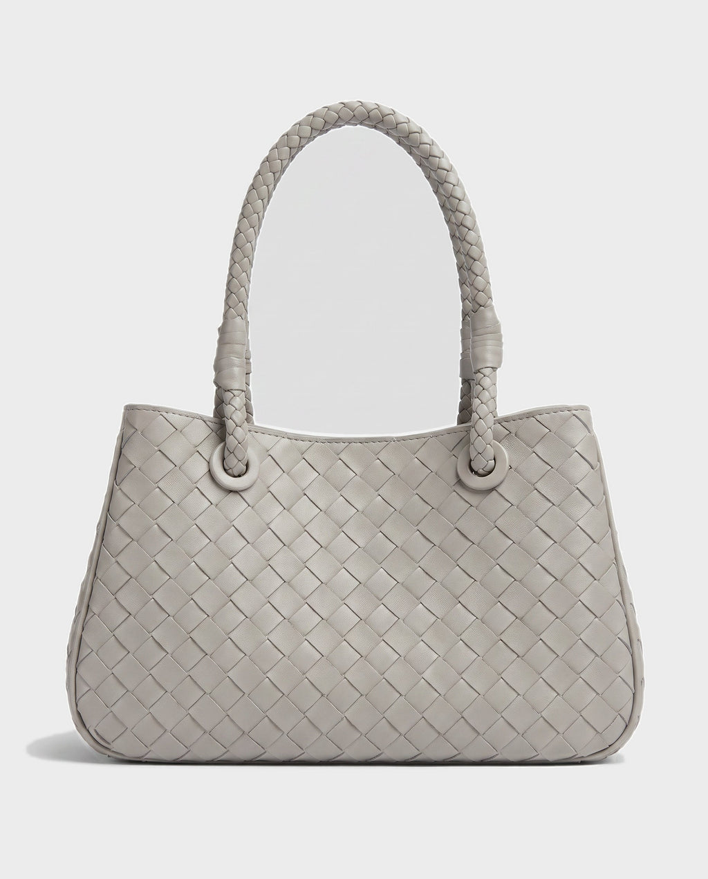 Tsubaki Woven Shoulder Tote in Dove Grey - view 1