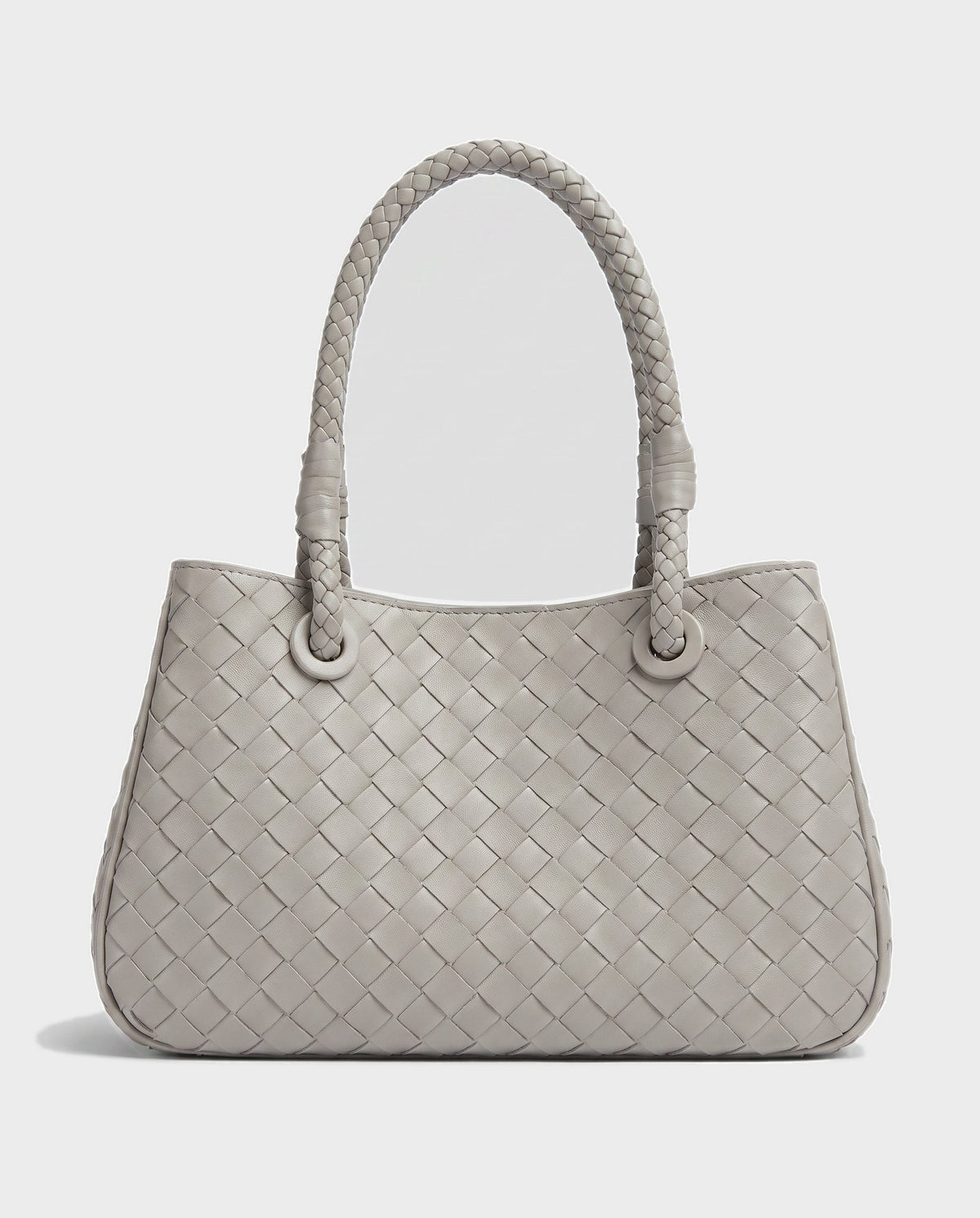 Tsubaki Woven Shoulder Tote in Dove Grey - view 1