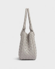 Tsubaki Woven Shoulder Tote in Dove Grey