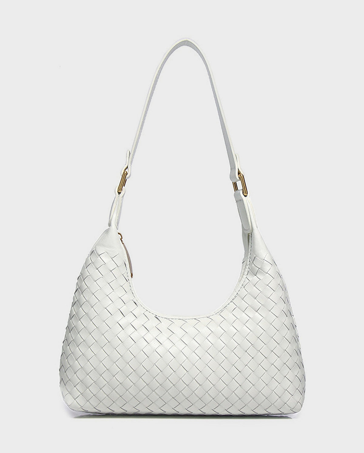 Seri Woven Shoulder Bag in White - view 1