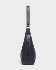 Seri Woven Shoulder Bag in Navy
