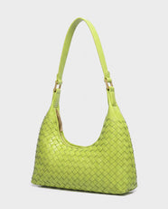 Seri Woven Shoulder Bag in Lime
