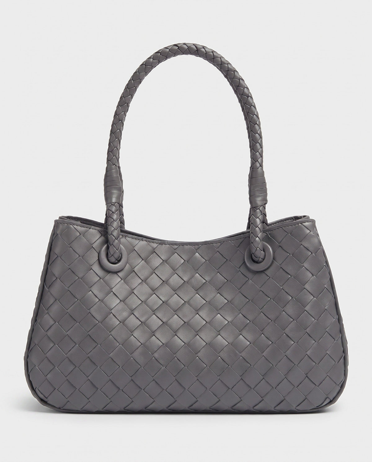 Tsubaki Woven Shoulder Tote in Steel Grey