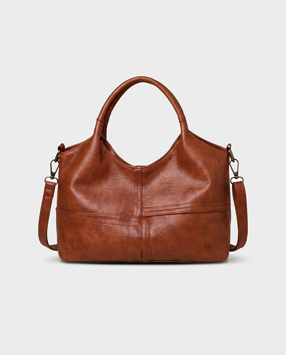 mia miyagami Izumi Slouchy Hobo in Cognac