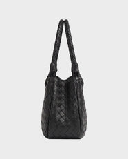 Tsubaki Woven Shoulder Tote in Charcoal