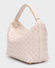 Kiyomi Woven Mini Hobo in Cream