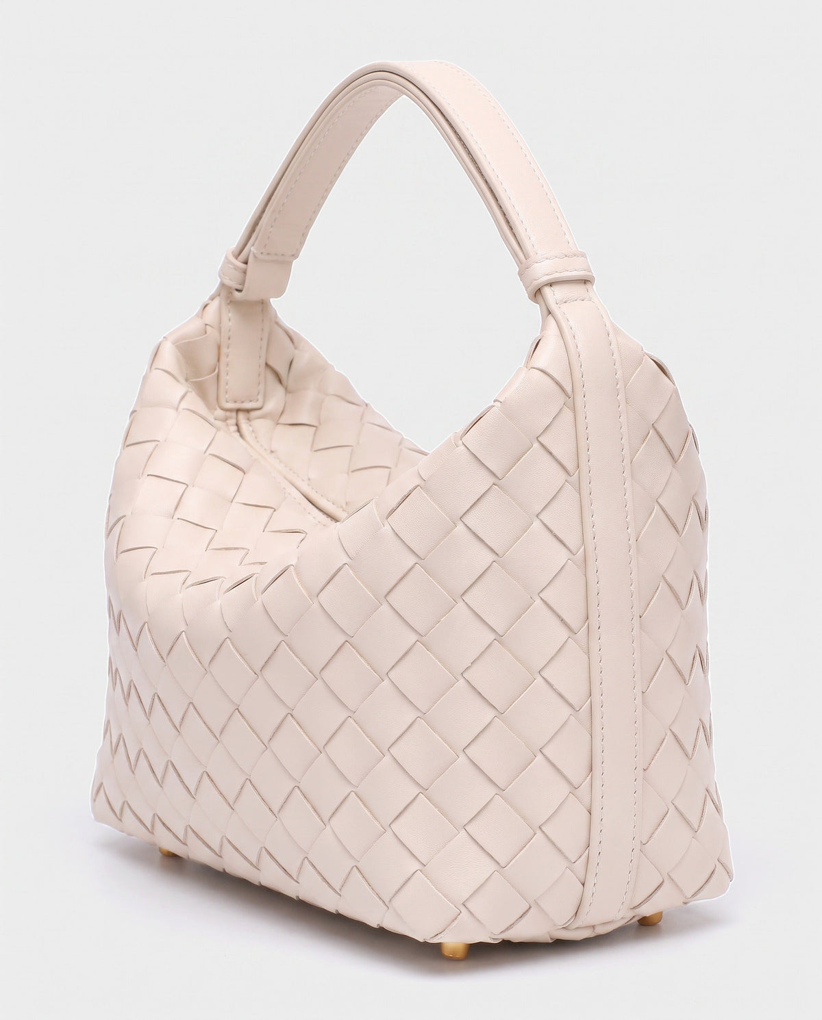 Kiyomi Woven Mini Hobo in Cream