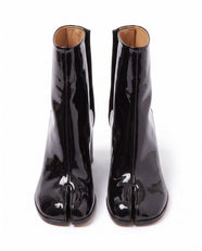 Ginza Tabi Ankle Boot in Black Patent