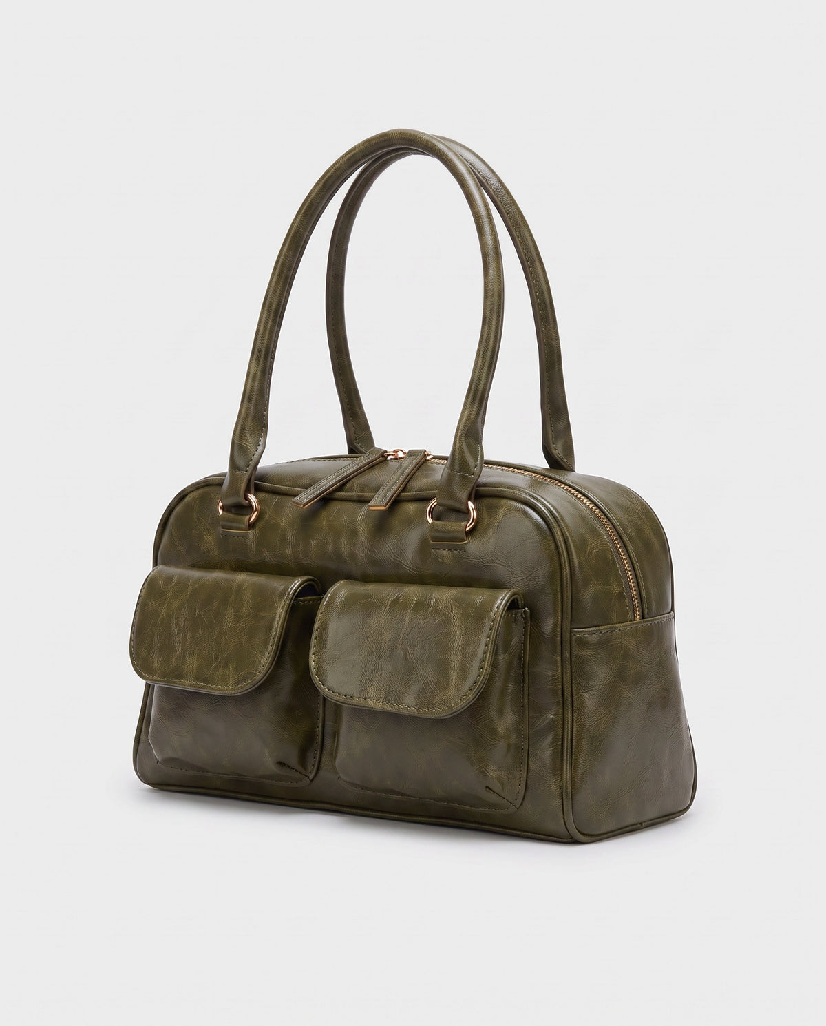 Nanami Bowler Bag in Olive