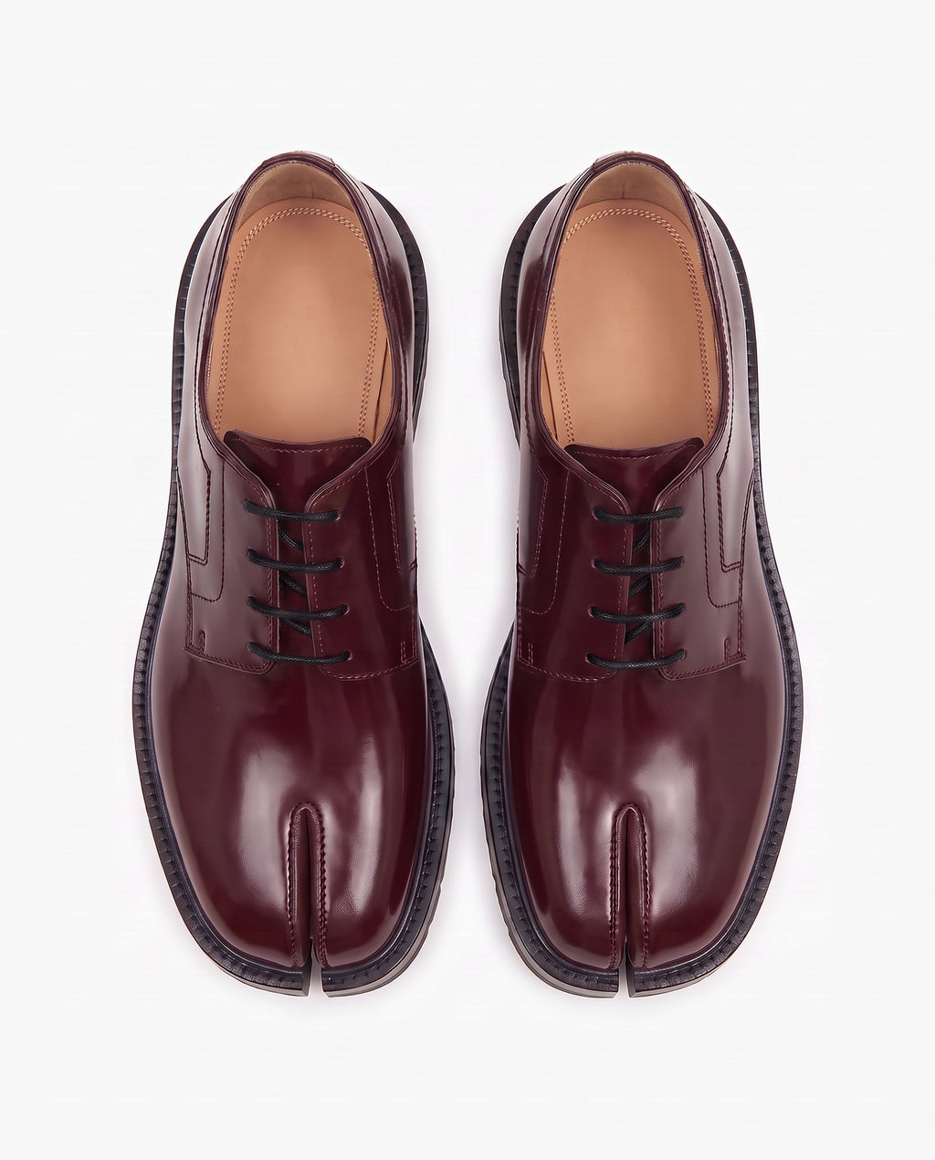Kurumi Tabi Derby in Burgundy