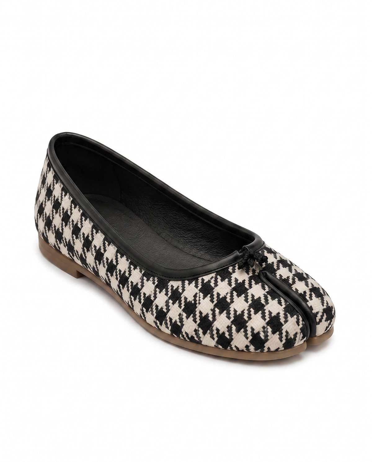 Ayame Tabi Ballet Flat in Houndstooth