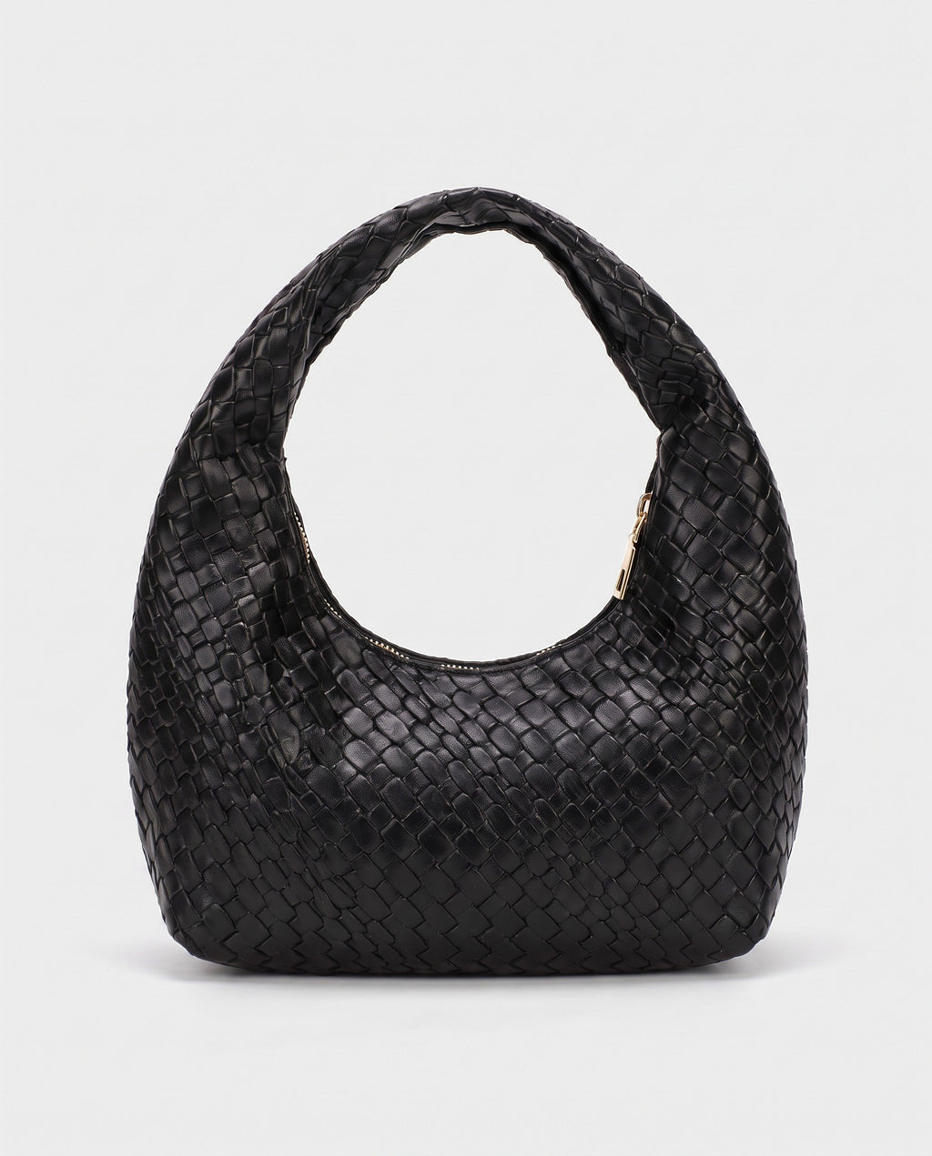 Miyu Woven Hobo in Black