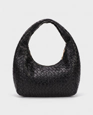 Miyu Woven Hobo in Black