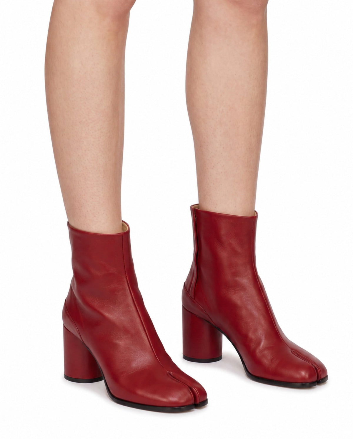 Ginza Tabi Ankle Boot in Red