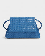 Yayoi Ring-Handle Bag in Blue