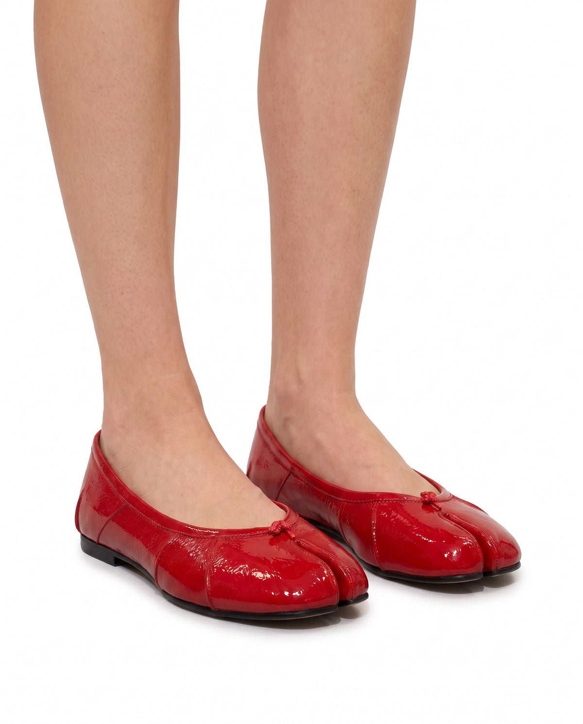 Saya Tabi Ballet Flat in Red