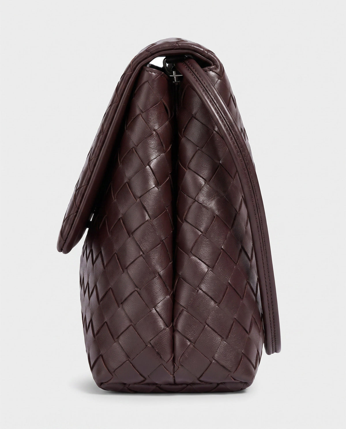 Yayoi Ring-Handle Bag in Dark Burgundy