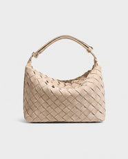 Kiyomi Woven Mini Hobo in Beige