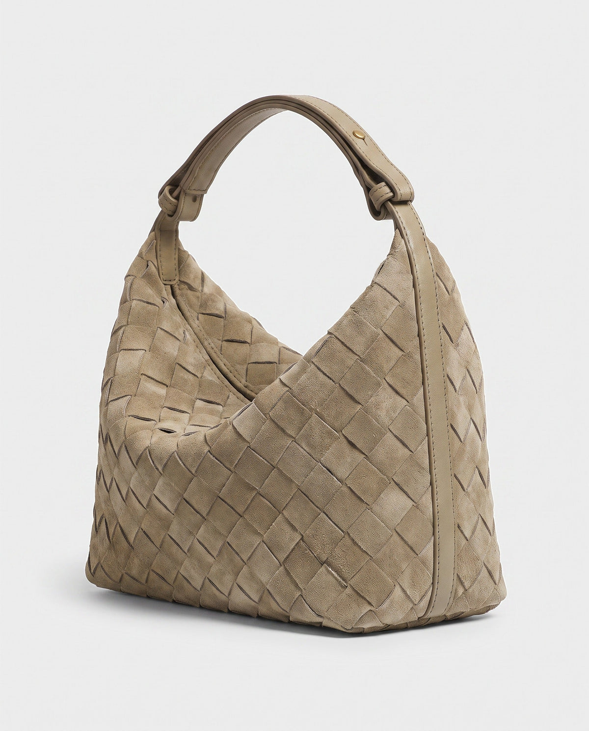 Kiyomi Woven Mini Hobo in Khaki