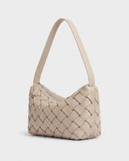 Umi Woven Slouch Hobo in Cream