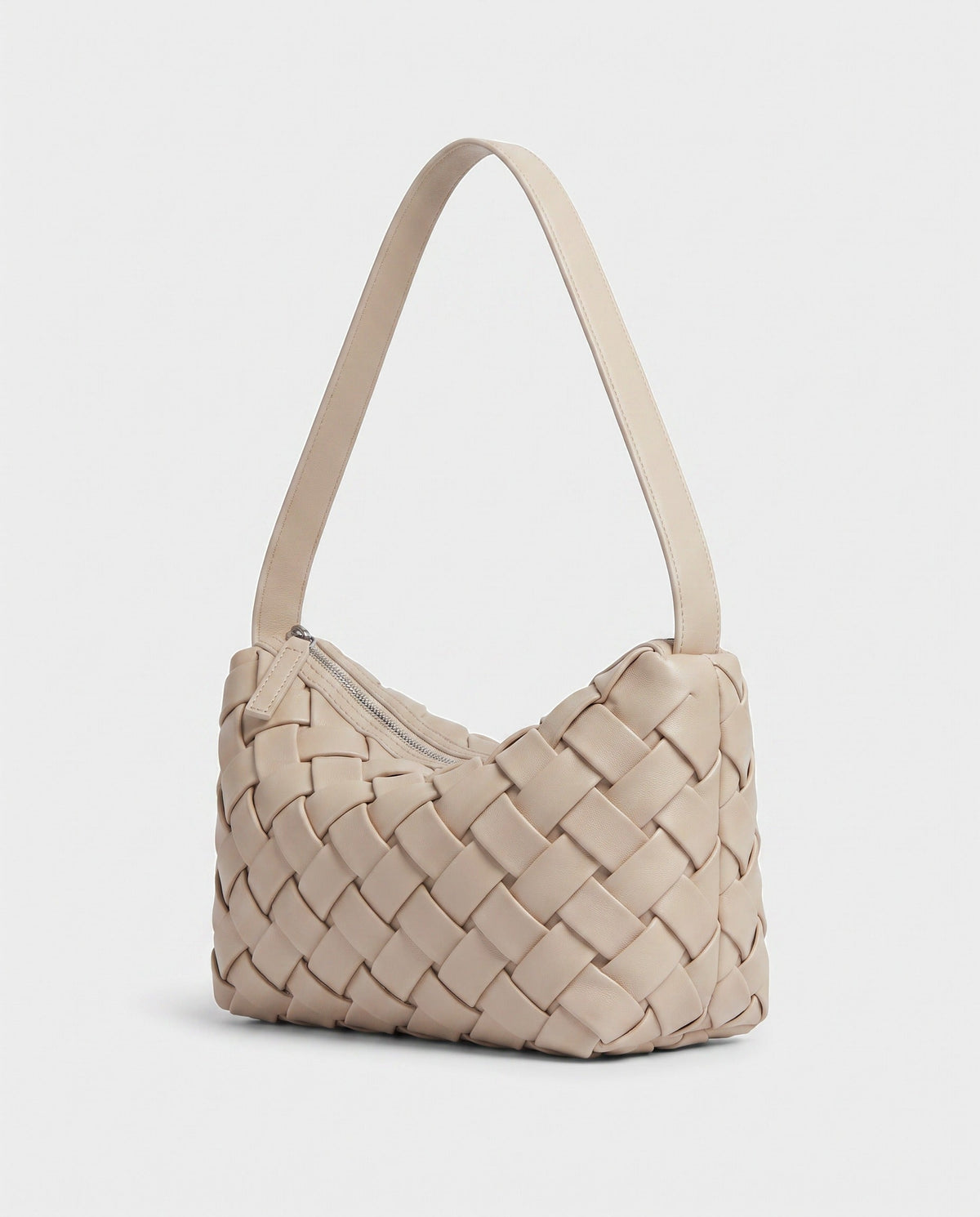 Umi Woven Slouch Hobo in Cream