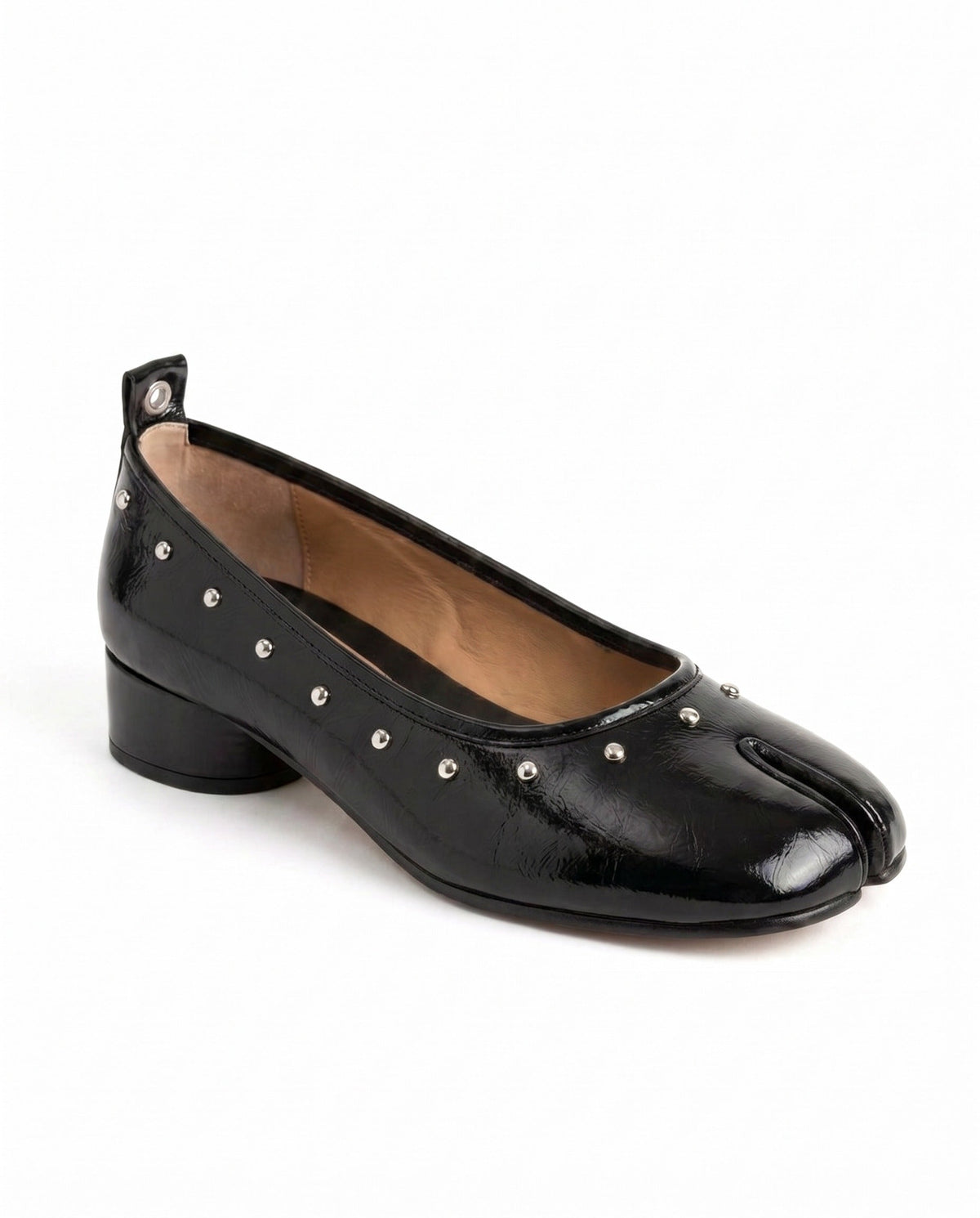Tamaki Tabi Studded Ballerina in Black