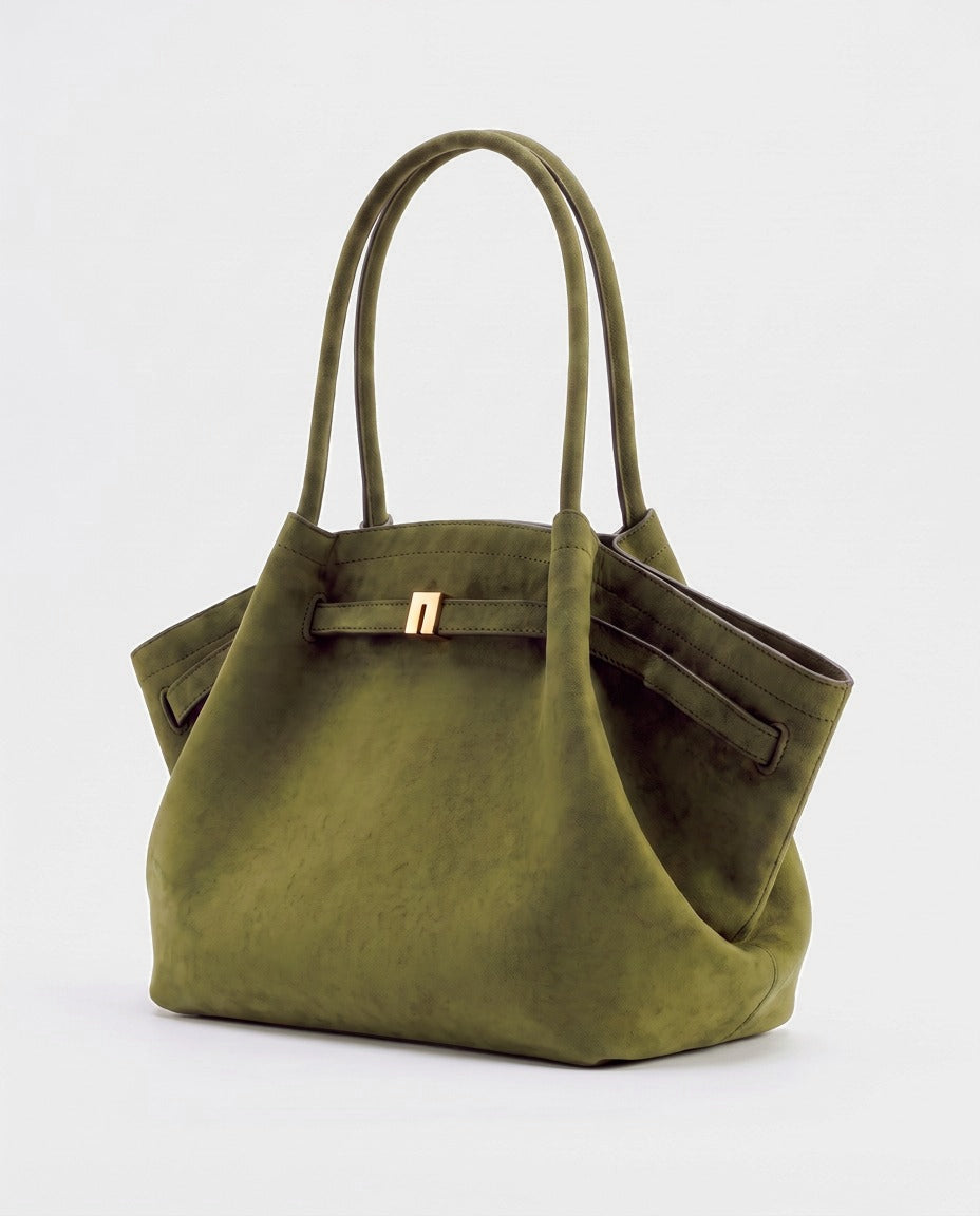 mia miyagami Aoi Winged Tote in Olive