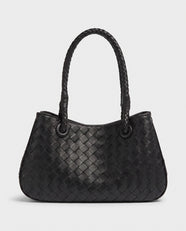 Tsubaki Woven Shoulder Tote in Charcoal