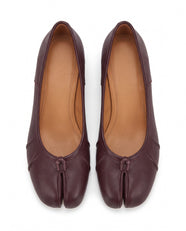 Mio Tabi Ballet Pump in Wine