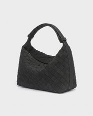 Kiyomi Woven Mini Hobo in Black