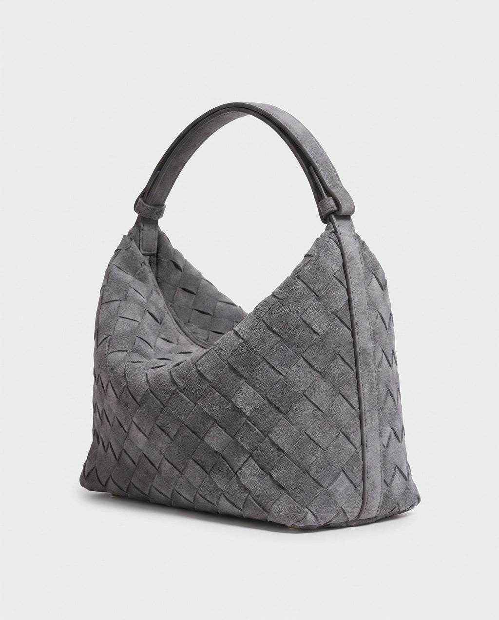 Kiyomi Woven Mini Hobo in Grey